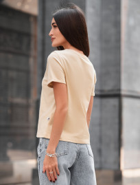 Tricou de dsamă Staff cap light beige
