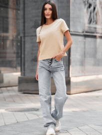 Tricou de dsamă Staff cap light beige