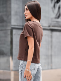 Tricou de damă Staff cap light brown