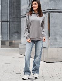 Hanorac de damă Staff ue gray oversize