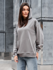 Hanorac de damă Staff ue gray oversize
