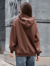 Hanorac de damă Staff ue brown oversize