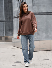 Hanorac de damă Staff ue brown oversize