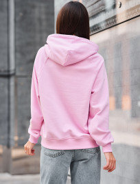 Hanorac de damă Staff amo light pink logo oversize