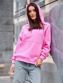 Hanorac de damă Staff amo pink logo oversize