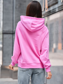 Hanorac de damă Staff amo pink logo oversize