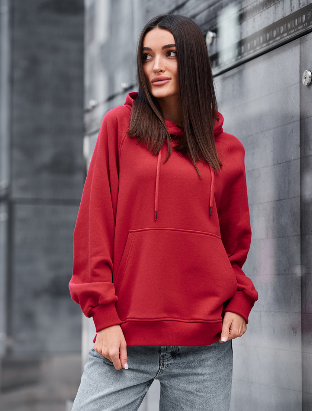 Hanorac de damă Staff amo bordo logo oversize