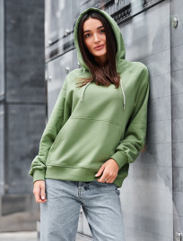 Hanorac de damă Staff amo green logo oversize
