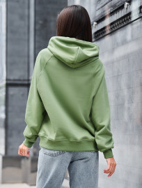 Hanorac de damă Staff amo green logo oversize