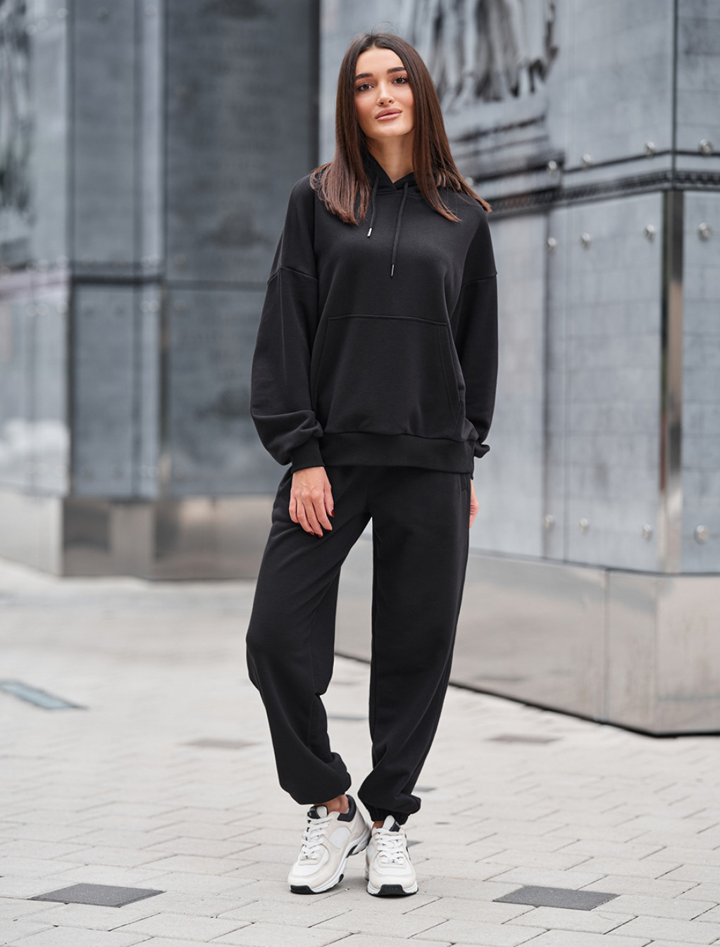 Costum de trening de damă Staff po black oversize