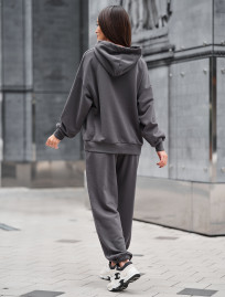 Costum de trening de damă Staff po dark gray oversize