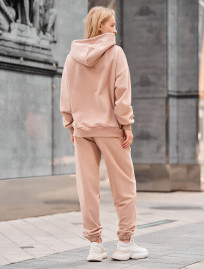 Costum de trening de damă Staff po dark beige oversize