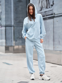 Costum de trening de damă Staff po light blue oversize