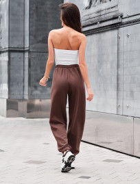 Pantaloni de trening de damă Staff flexi brown