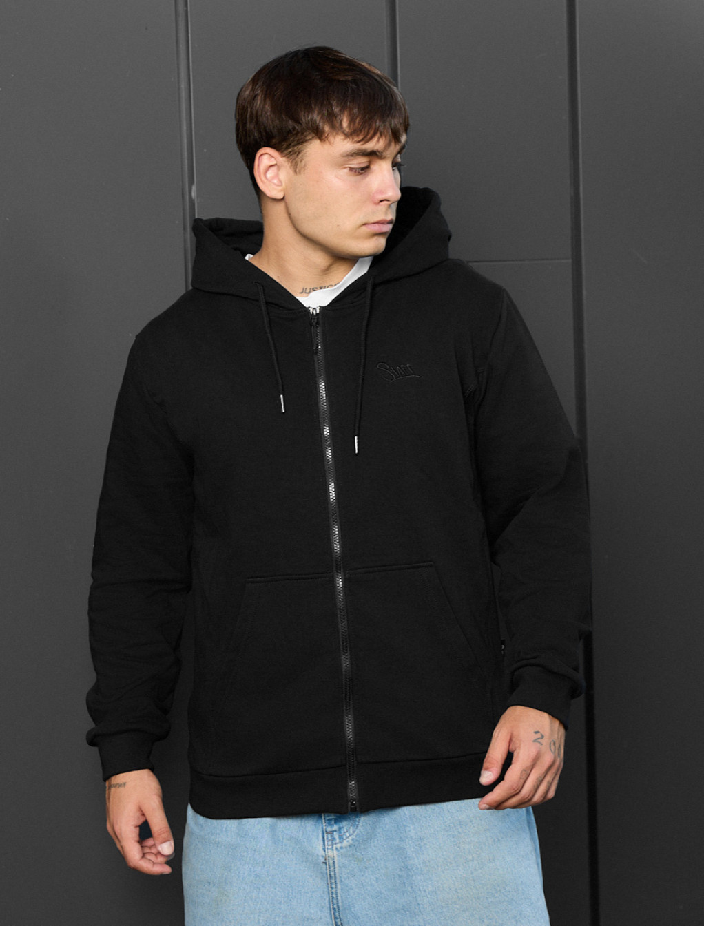 Hanorac Staff zip black logo