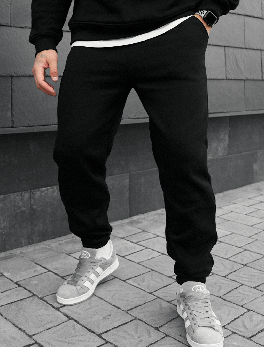 Pantaloni de trening Staff fad black fleece