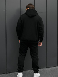 Costum de trening Staff bel black oversize fleece
