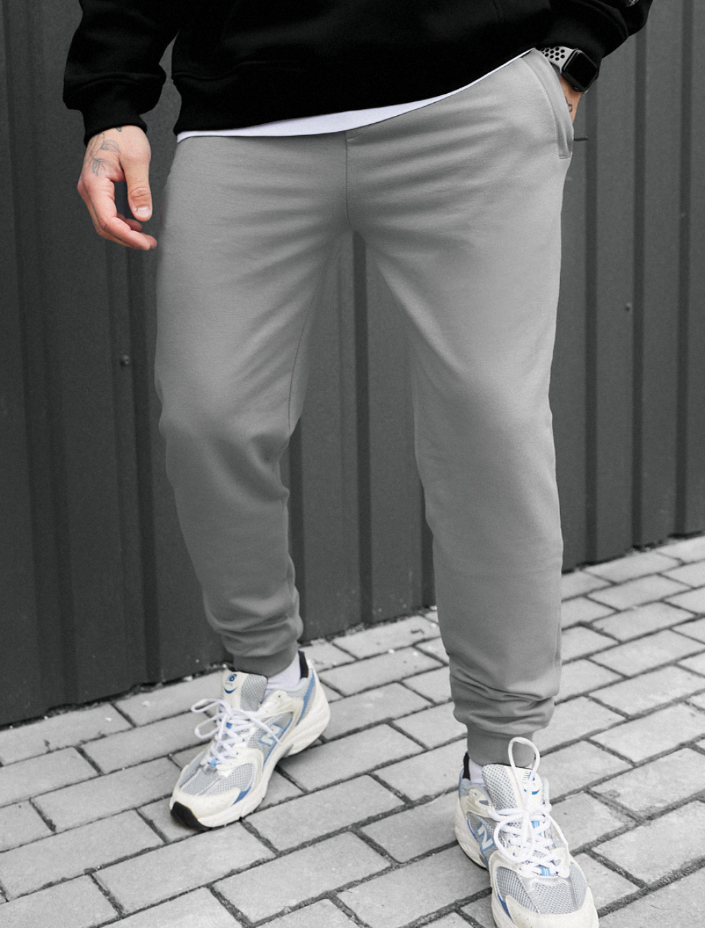 Pantaloni de trening Staff go light gray