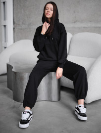 Costum de trening de damă Staff sem black oversize