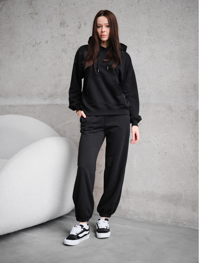 Costum de trening de damă Staff sem black oversize