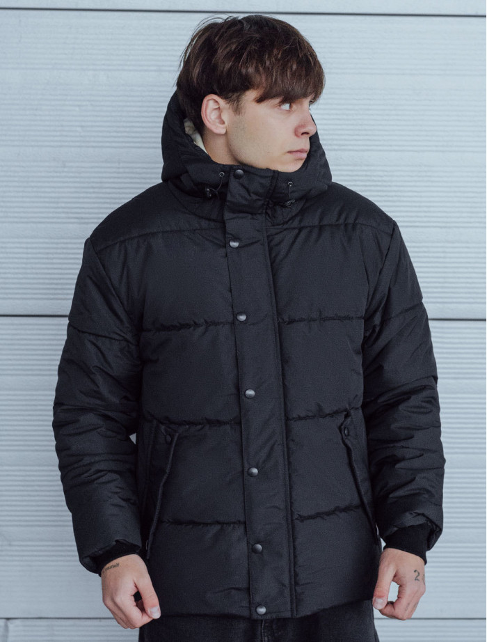 Geacă de iarnă Staff so black