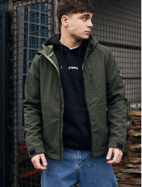 Geacă Staff soft shell re khaki