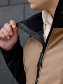 Geacă Staff soft shell ob beige & black