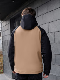 Geacă Staff soft shell ob beige & black