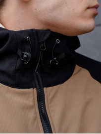 Geacă Staff soft shell ob beige & black