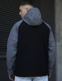 Geacă Staff soft shell bo gray melange & black
