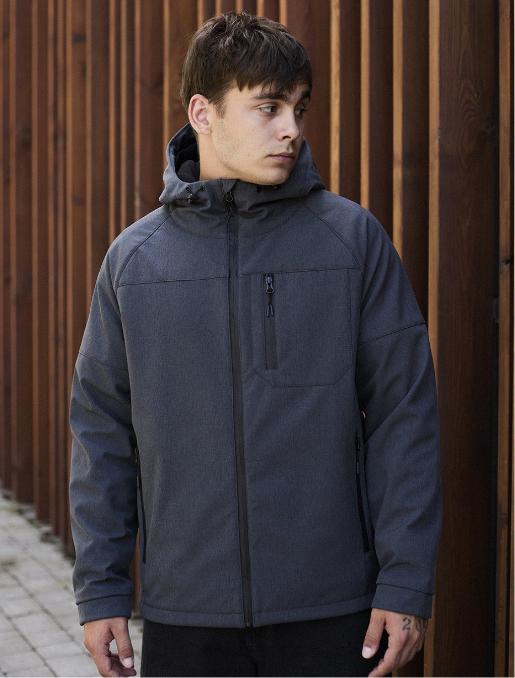 Geacă Staff soft shell bo gray