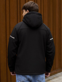 Geacă Staff soft shell bo black reflective