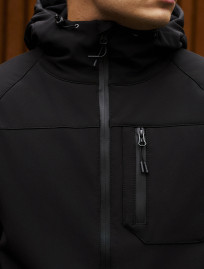 Geacă Staff soft shell bo black reflective