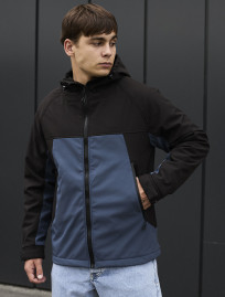 Geacă Staff soft shell pu black & blue