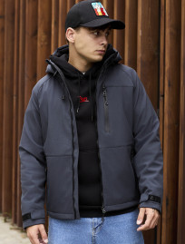 Geacă Staff soft shell flox gray