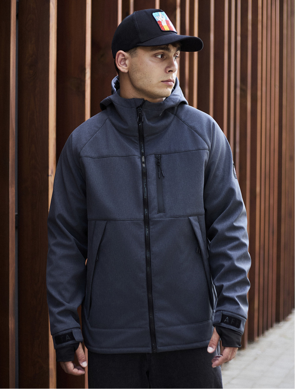 Geacă Staff soft shell lokk gray