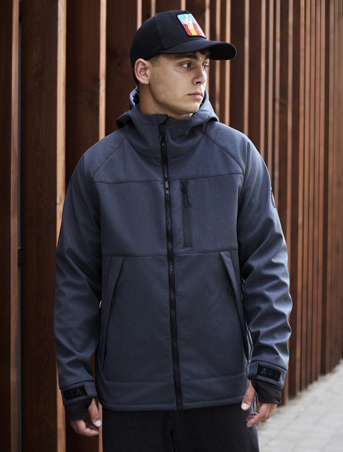 Geacă Staff soft shell lokk gray