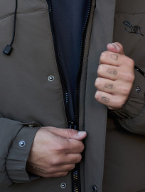Geacă de iarnă Staff golu dark khaki