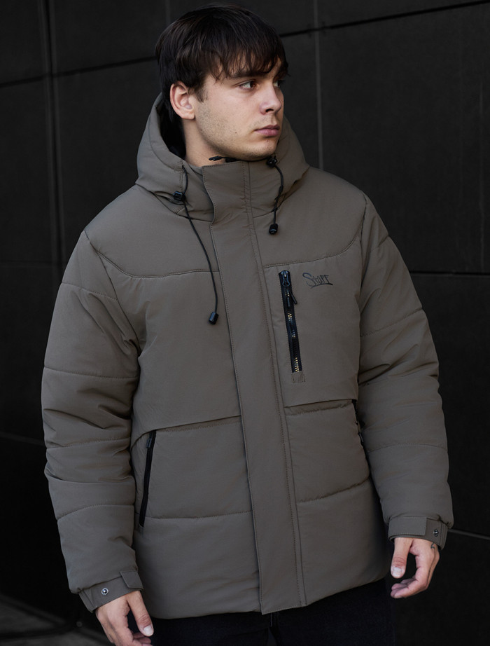 Geacă de iarnă Staff golu dark khaki