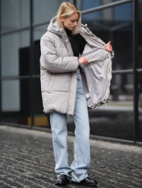 Geacă de iarnă de damă Staff di light gray