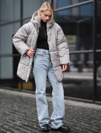 Geacă de iarnă de damă Staff di light gray