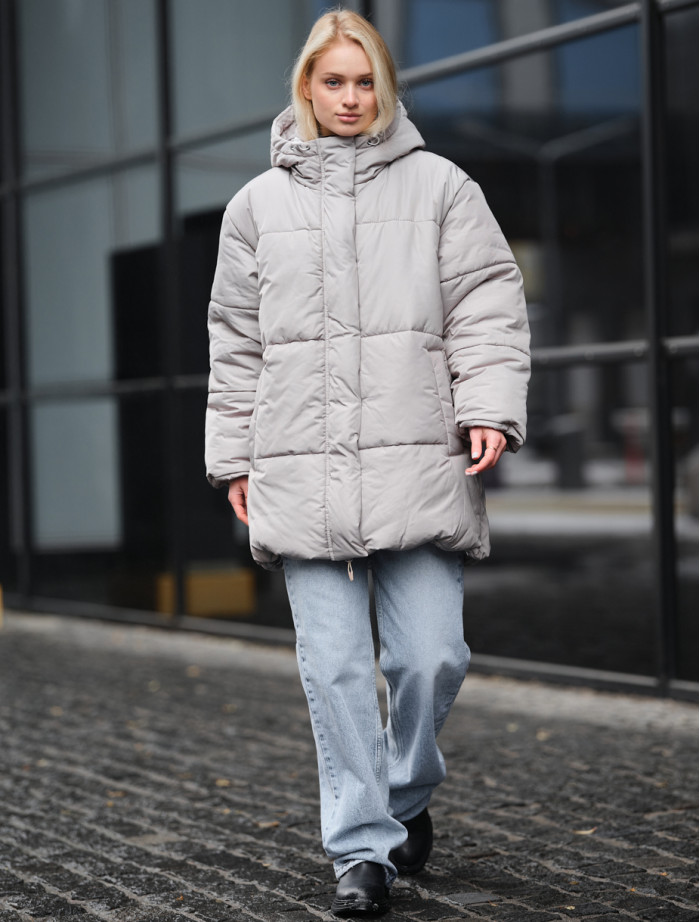 Geacă de iarnă de damă Staff di light gray