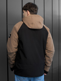 Geacă Staff soft shell lokk black & brown