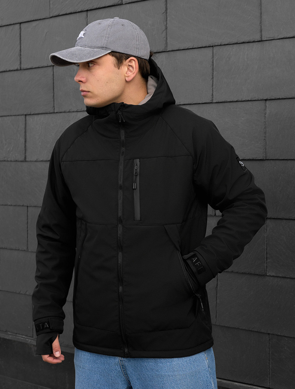 Geacă Staff soft shell lokk black