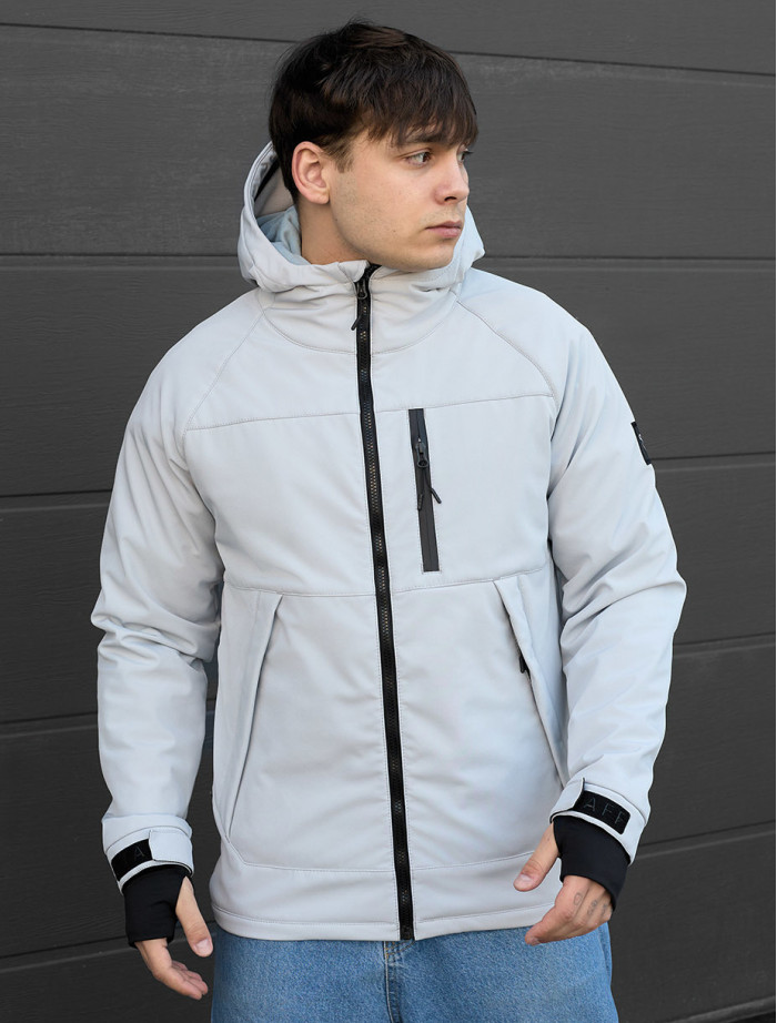 Geacă  Staff soft shell lokk light gray