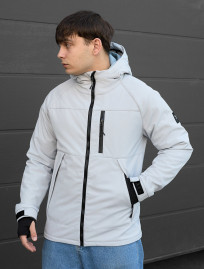 Geacă  Staff soft shell lokk light gray