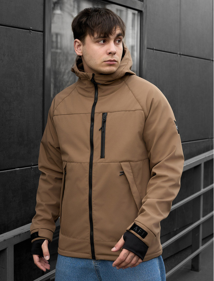 Geacă Staff soft shell lokk brown