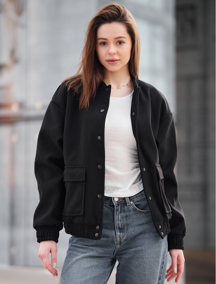 Jachetă bomber de damă Staff bo black