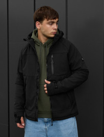 Geacă Staff soft shell lokk black2