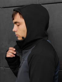 Geacă Staff mei soft shell dark gray & black